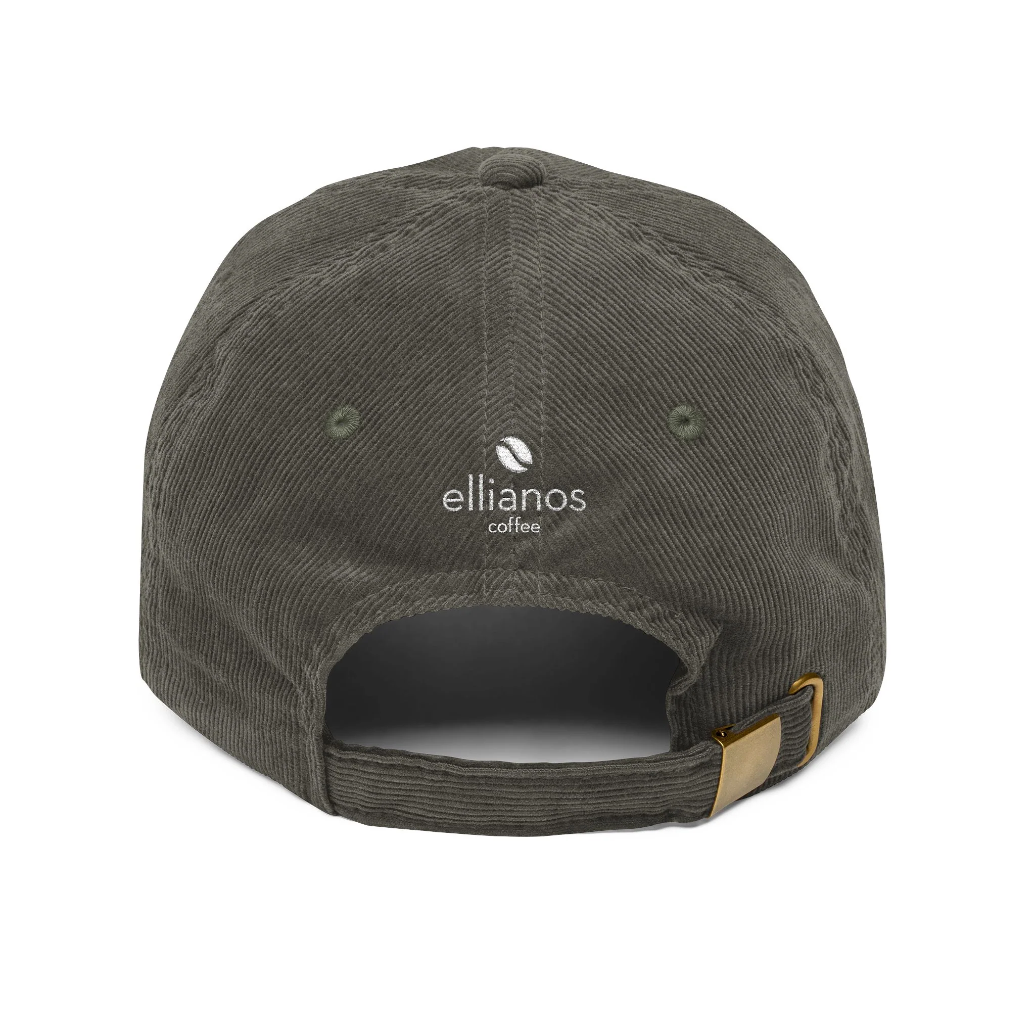 Coffee Break Club Corduroy Cap - Olive - Image 2