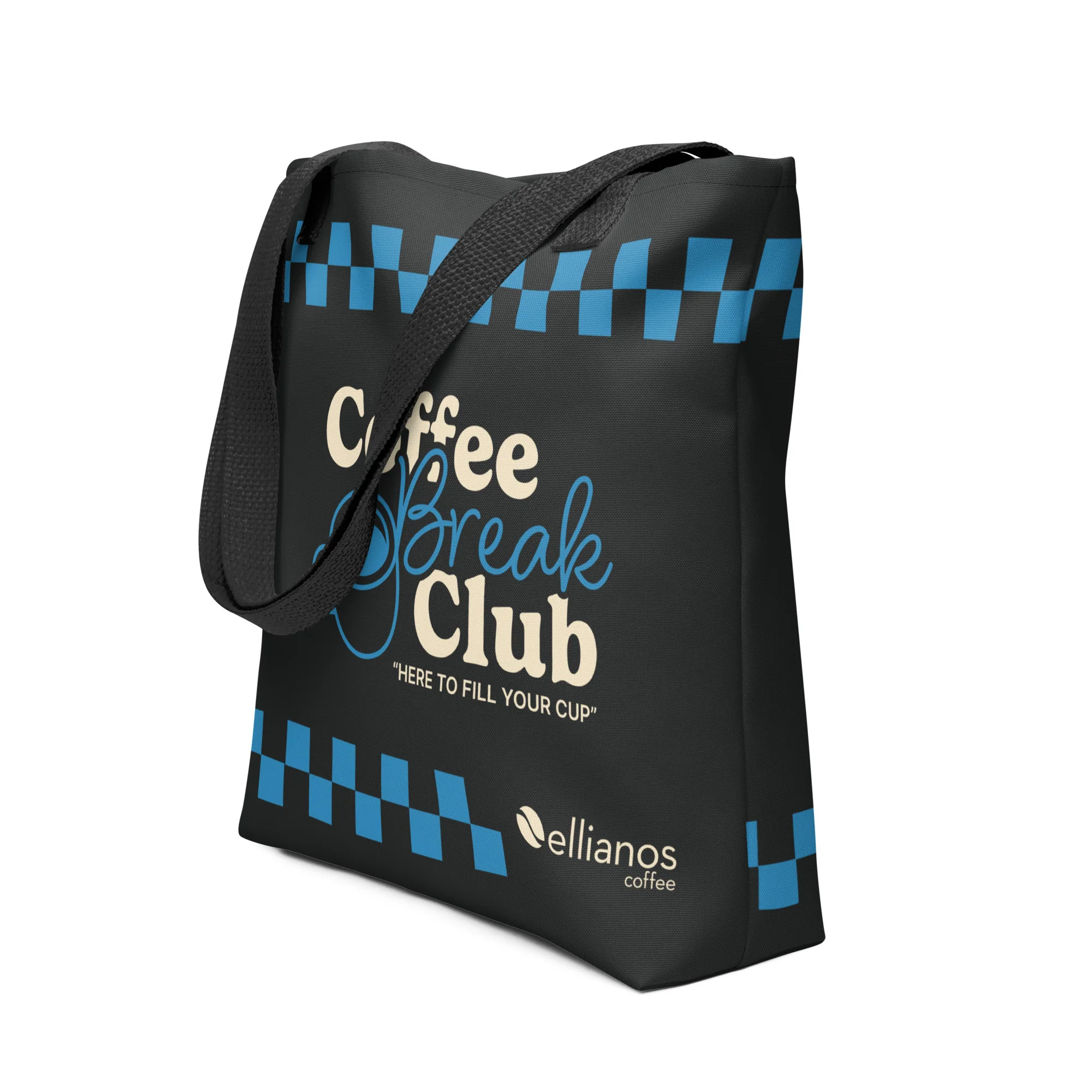 Coffee Break Club Tote Bag - Black - Image 2