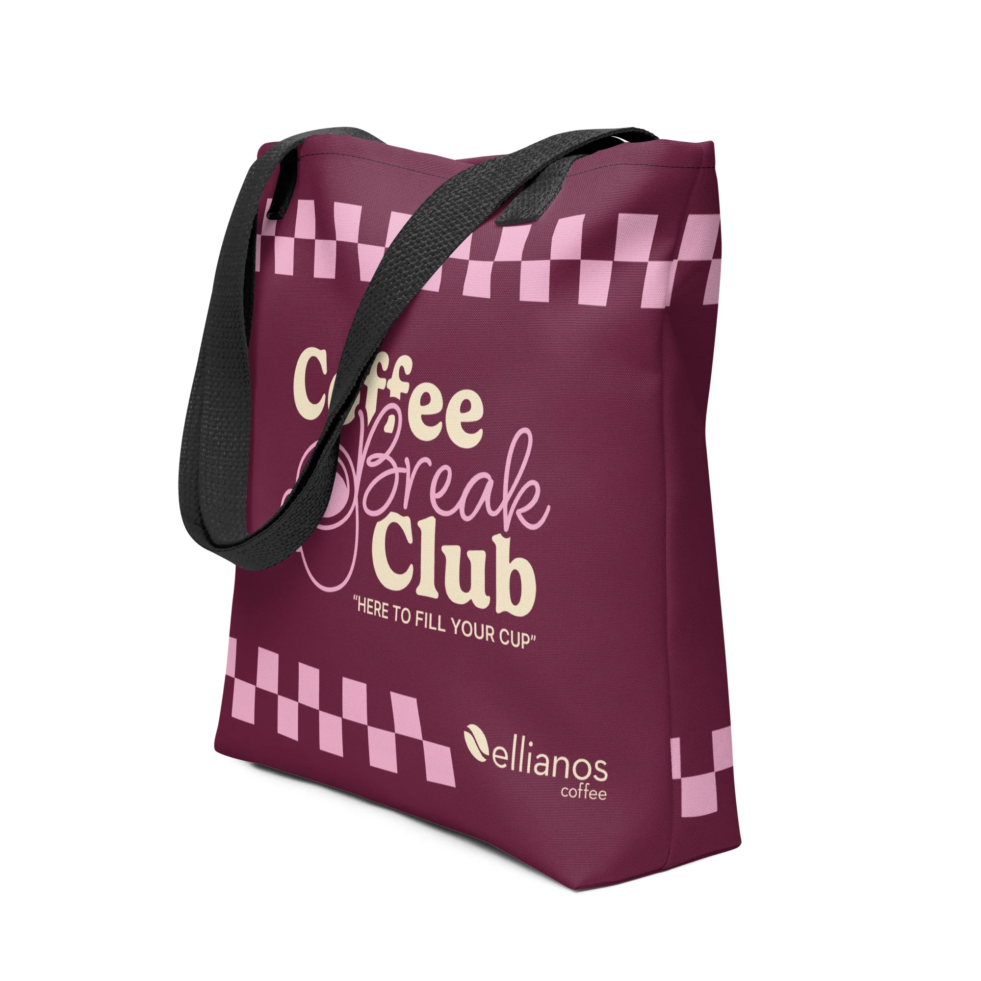 Coffee Break Club Tote Bag - Pink - Image 2
