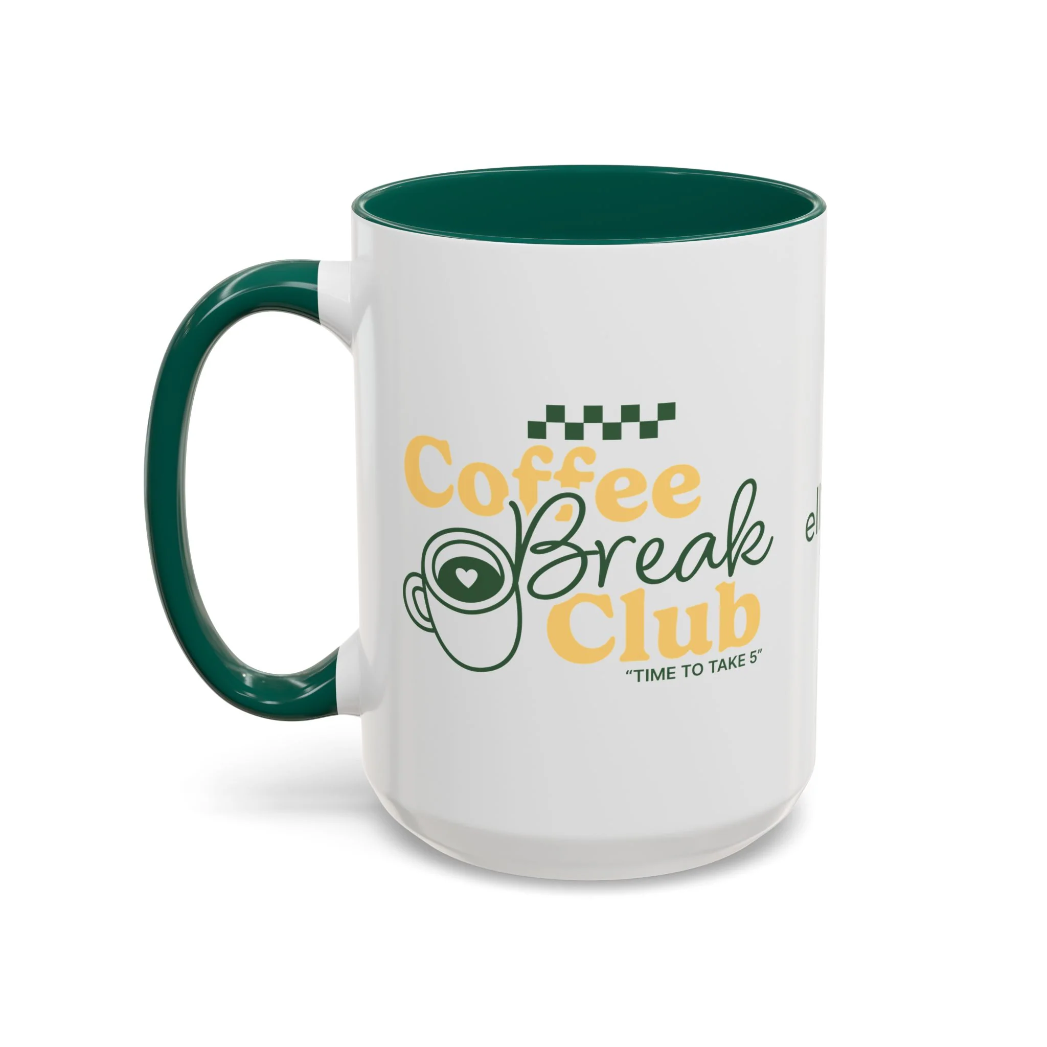 Coffee Break Colored Mug - Green - Image 4