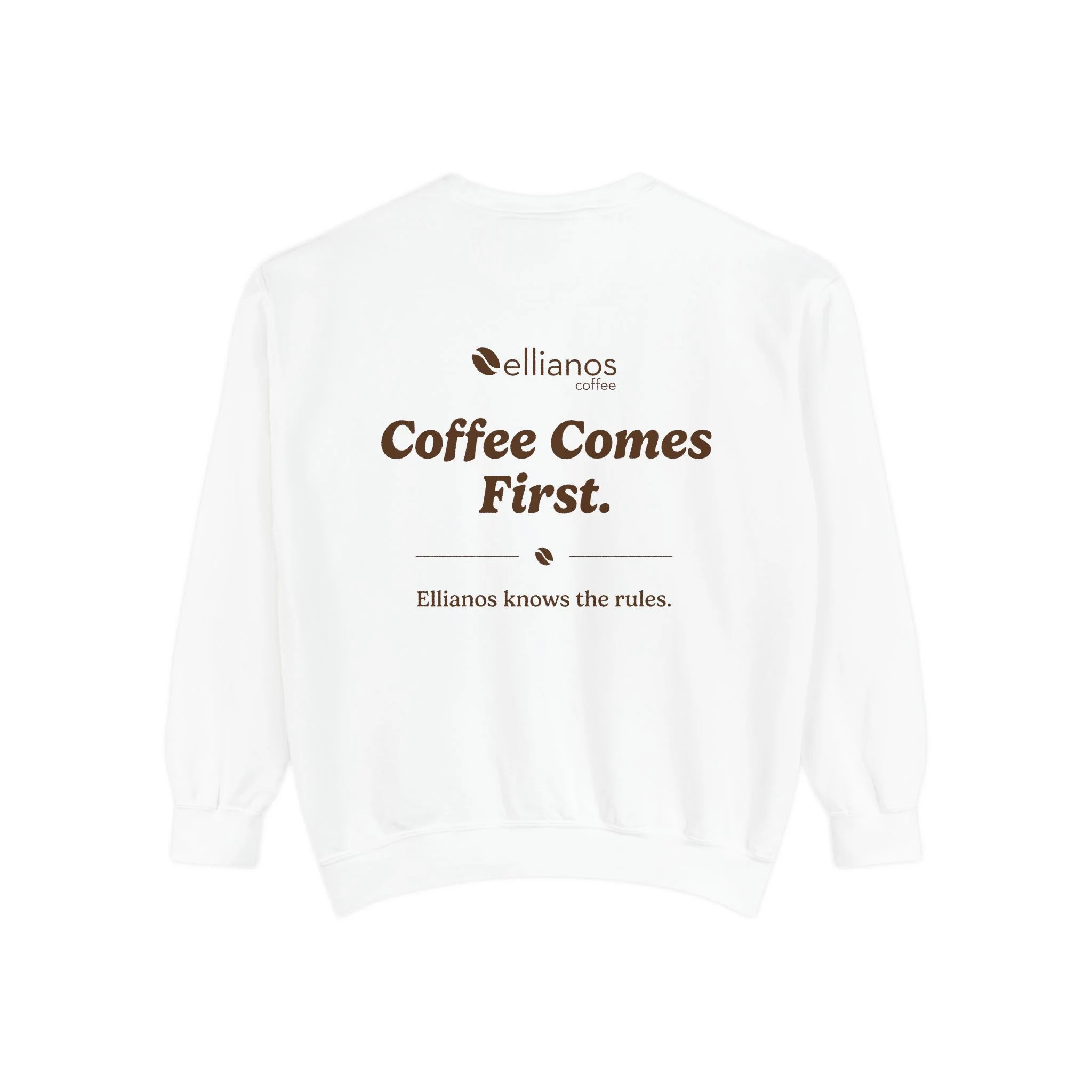 Coffee Comes First Crewneck - Image 4