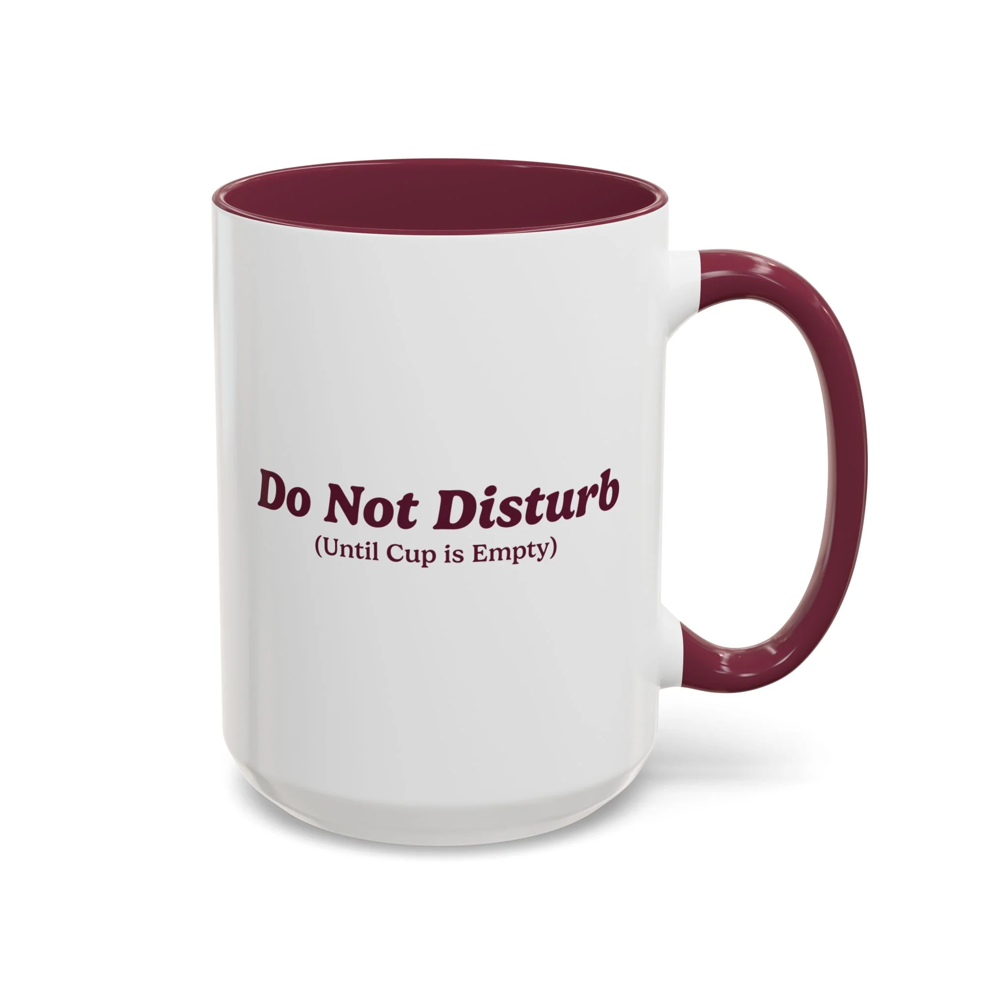 Do Not Disturb Mug - Burgundy - Image 3