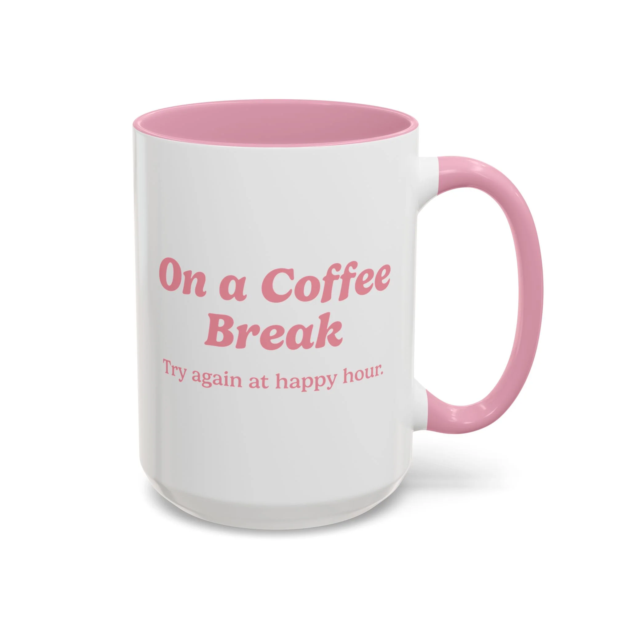 On a Coffee Break Mug - Pink - Image 3